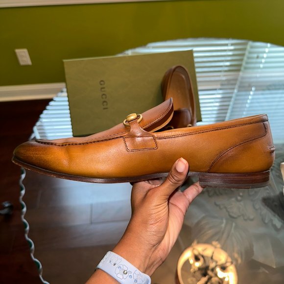 Men\'s Gucci Leather Brown Loafers main image 5
